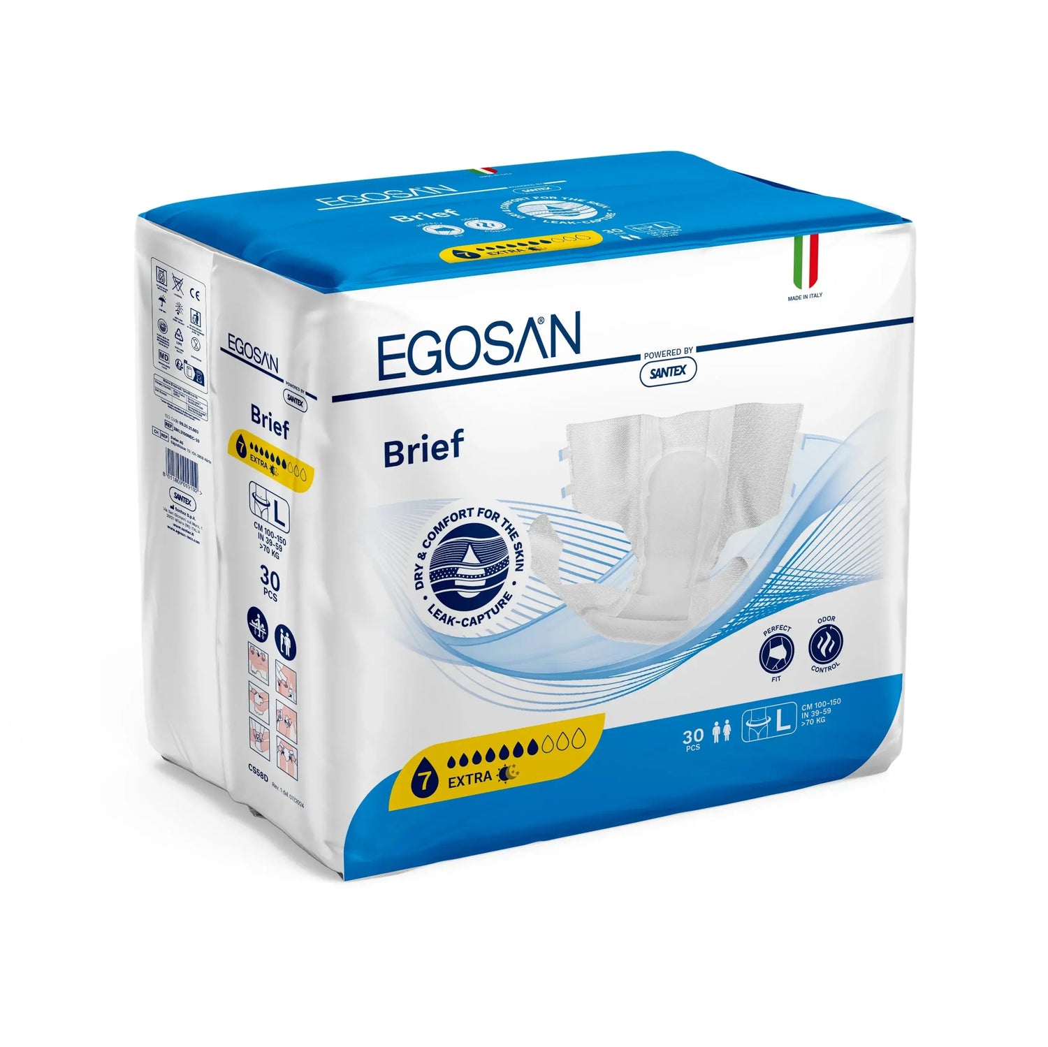 Couche Adulte (XL) EGOSAN EXTRA BOÎTE DE 15 - Medisense